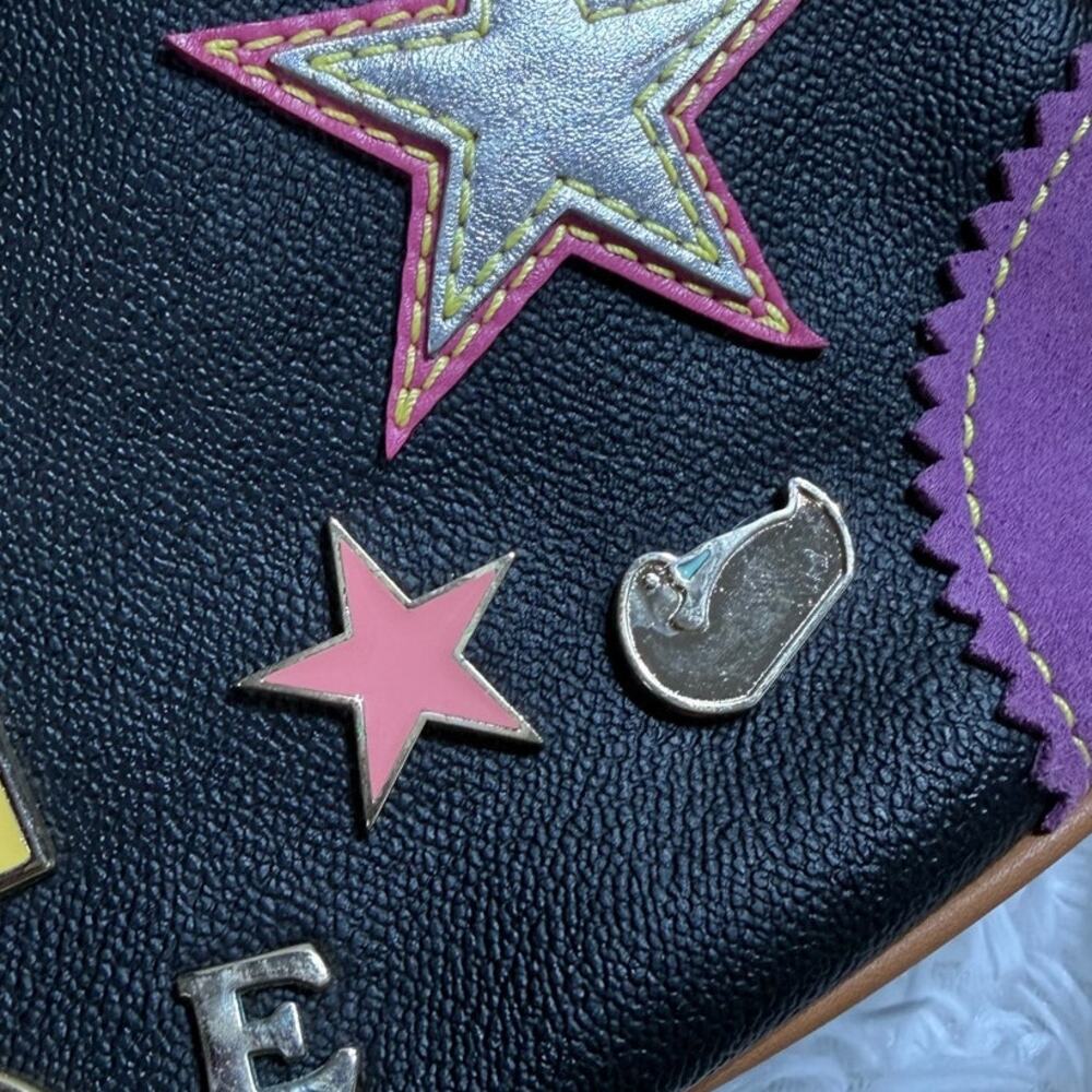 y2k DOONEY & BOURKE Vintage Lindsey Lohan " 1 " Limited Edition Shoulder bag - Picture 7 of 12